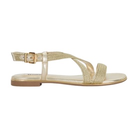 Lope Metallic Flat Sandals