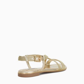 Lope Metallic Flat Sandals