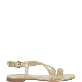 Lope Metallic Flat Sandals