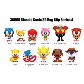 Sonic Series 4 Assorted Figural Bag Clip