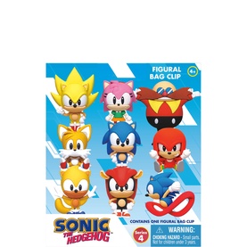 Sonic Series 4 Assorted Figural Bag Clip