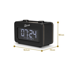 Revival Rest Alarm Clock Black
