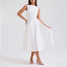 Cindy Open Back Flared Sundress