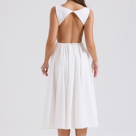 Cindy Open Back Flared Sundress