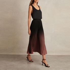 Marlie Ombr&eacute; Pleated Skirt