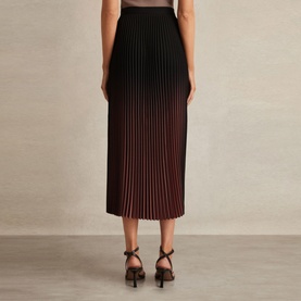 Marlie Ombr&eacute; Pleated Skirt