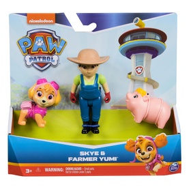 Skye, Farmer Yumi and Piggie Figures Set