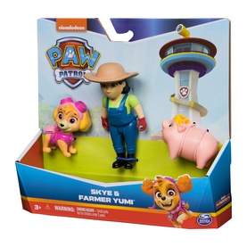 Skye, Farmer Yumi and Piggie Figures Set
