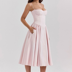 Samaria Twill Corset Dress