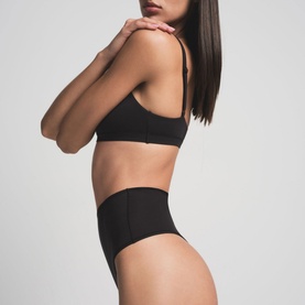 High Waisted Thong Onyx