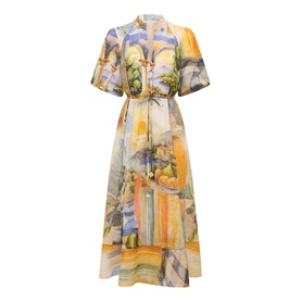 Viola Printed Shirt Dress