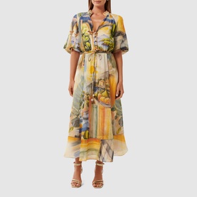 Viola Printed Shirt Dress