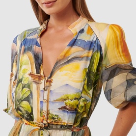 Viola Printed Shirt Dress