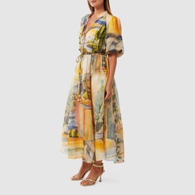 Viola Printed Shirt Dress