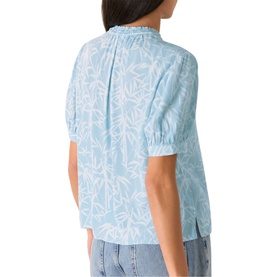 Bamboo Leaves Tie Blouse