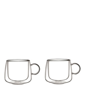 Artesano Hot & Cold Beverages Coffee Glass, Set of Two