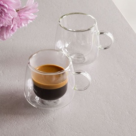 Artesano Hot & Cold Beverages Espresso Glass, Set of Two