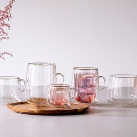 Artesano Hot & Cold Beverages Latte Glass, Set of Two