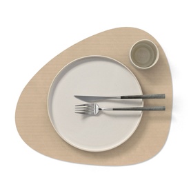 Curve L Corduroy Placemat Sand