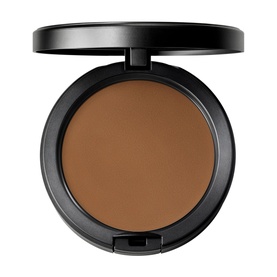 MAC Studio Fix Powder Plus Foundation in deep warm brown shade, compact with mirror, 12g