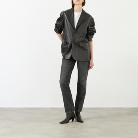 Olympia Faux Leather Oversized Jacket