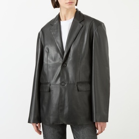 Olympia Faux Leather Oversized Jacket