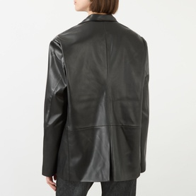 Olympia Faux Leather Oversized Jacket