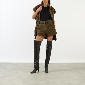 Lise Suede Leather Shorts