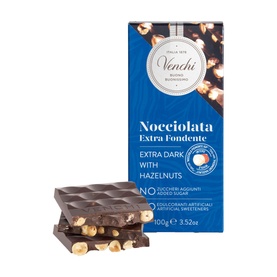 No Added Sugar Extra Dark Hazelnut Bar 100g
