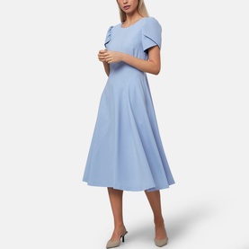 Vera Puff Sleeve Flared Dress