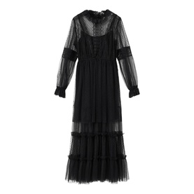 Nita Semi Sheer Flared Dress