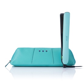 Gold Hair Straightener in Mystic Aqua