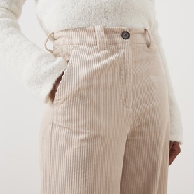 High Rise Wide Leg Corduroy Jeans