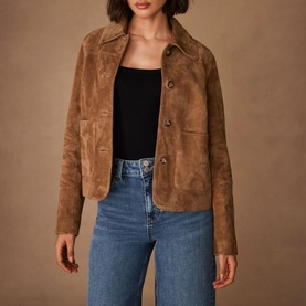 Patch Pocket Suede Jacket