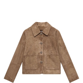 Patch Pocket Suede Jacket