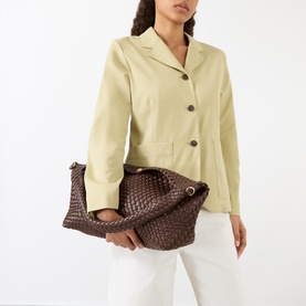 Deliberate Large Woven Shoulder Bag