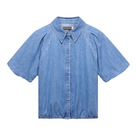 Denim Puff Shirt