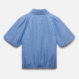 Denim Puff Shirt