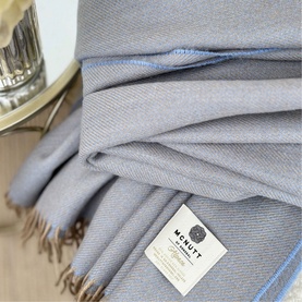 Alpaca and Lambswool Blue Moon Throw