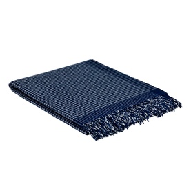 Cashmere and Lambswool Alpine Navy Throw