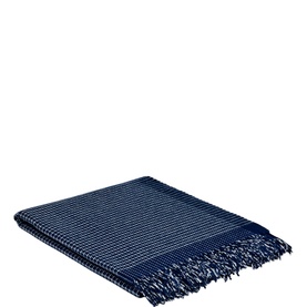 Cashmere and Lambswool Alpine Navy Throw