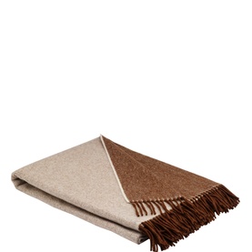 Lambswool Cappuccino Reversible Throw