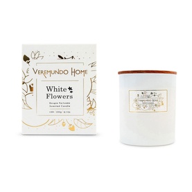 White Flower Candle 230g