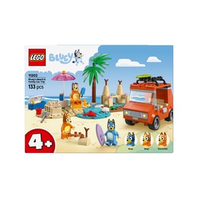 Bluey: Bluey&rsquo;s Beach & Family Car Trip, Preschool Toy Building Kit