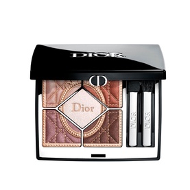 Dior 5 Couleurs Couture Eyeshadow Palette Limited Edition in warm rose and mauve tones, compact with applicators, black lid with gold logo
