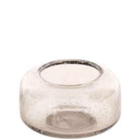 Blown Bubble Glass T-Light Holder