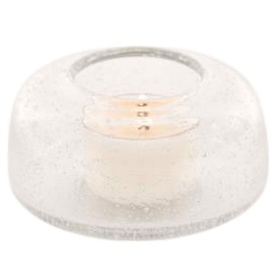 Blown Bubble Glass T-Light Holder