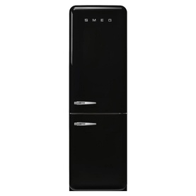 60cm 50s Style Right Hand Hinge Fridge Freezer Black