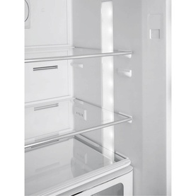 60cm 50s Style Right Hand Hinge Fridge Freezer Black