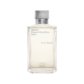 Maison Francis Kurkdjian Petit Matin Eau de Parfum 200ml, clear rectangular bottle with silver cap